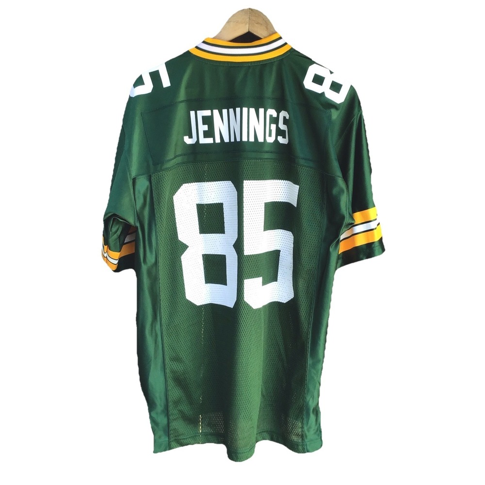 Green Bay Packers Greg Jennings 85 NFL Reebok On Field Jersey Size Medium